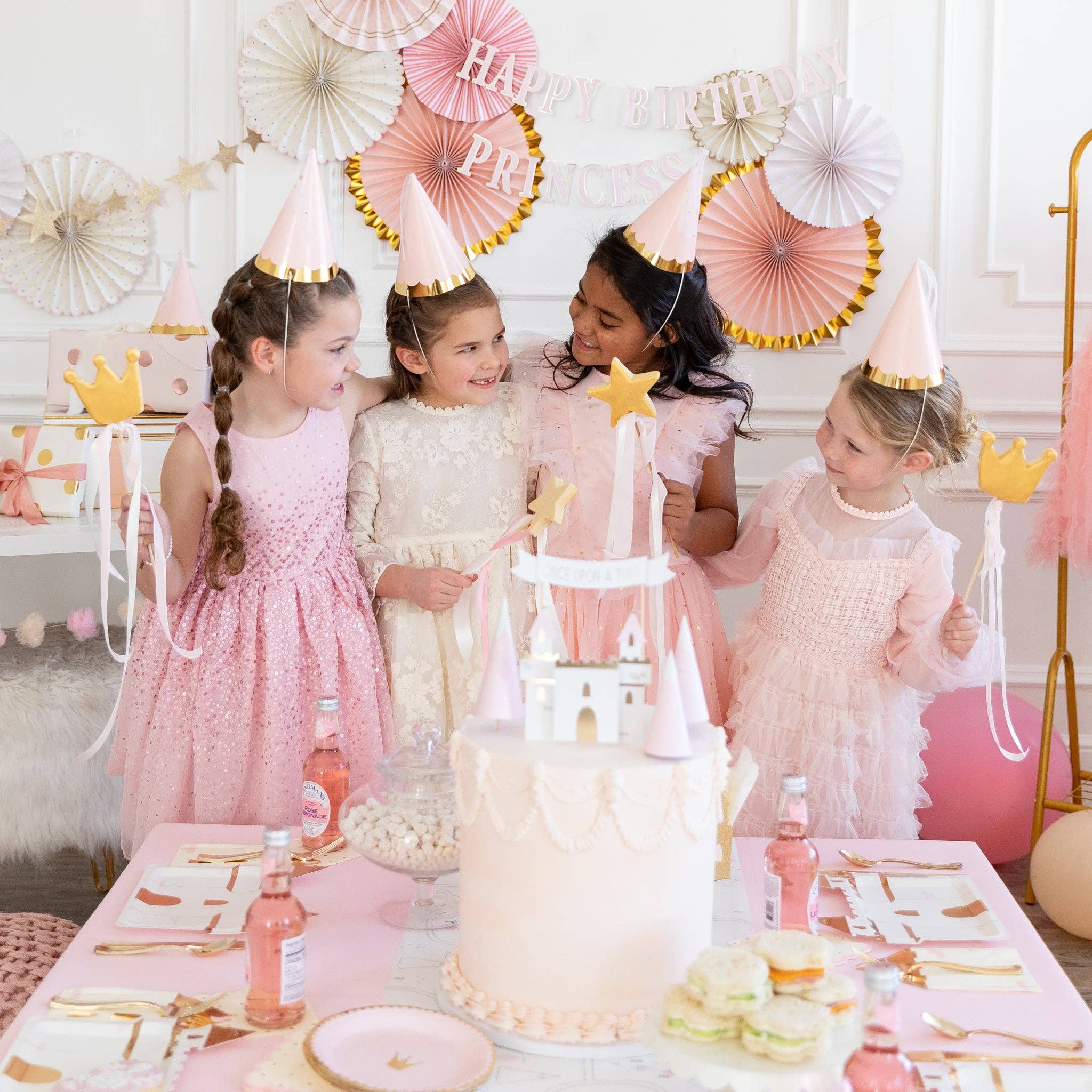 Pink Princess Party Hats - Image 5