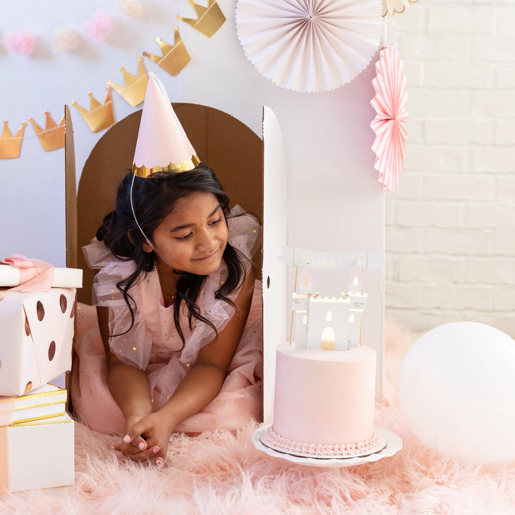 Pink Princess Party Hats - Image 7