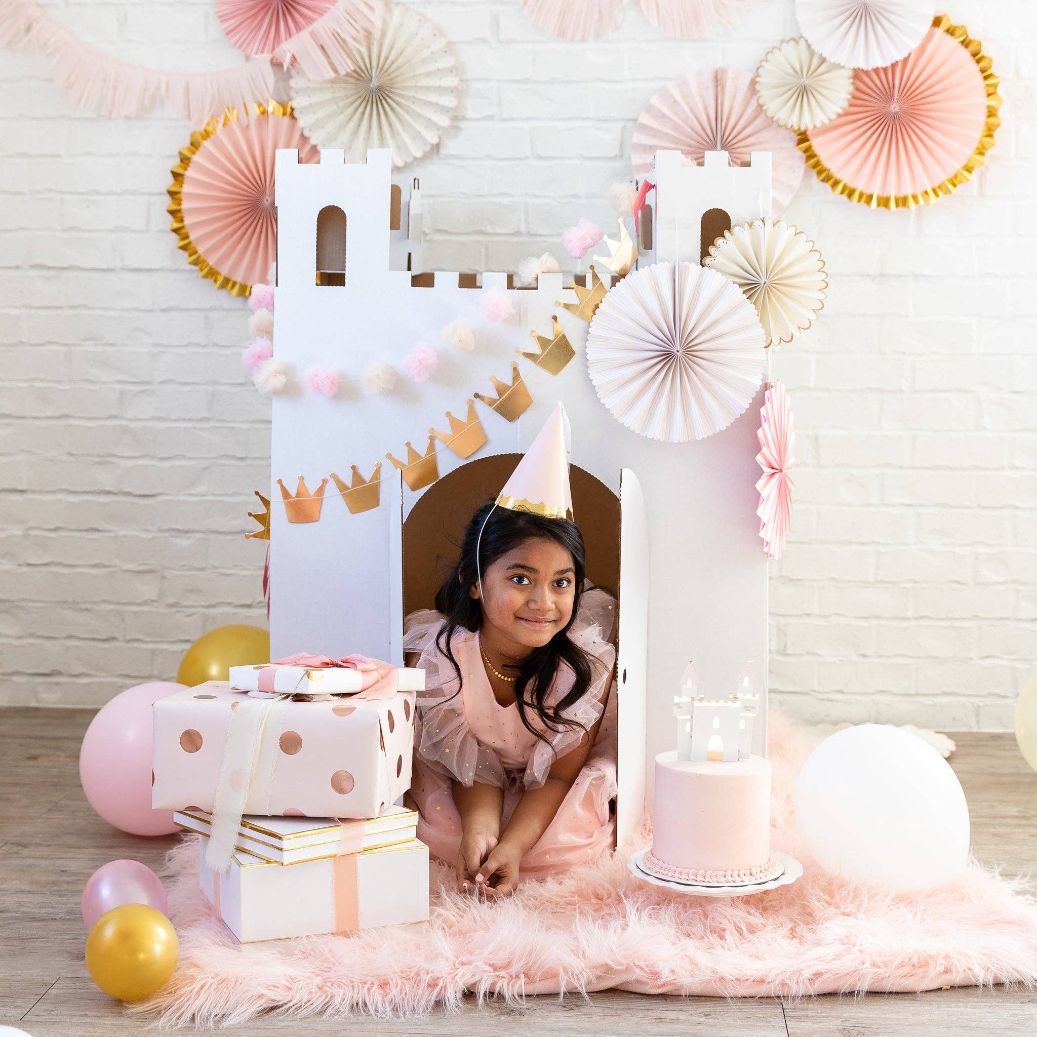 Pink Princess Party Hats - Image 8