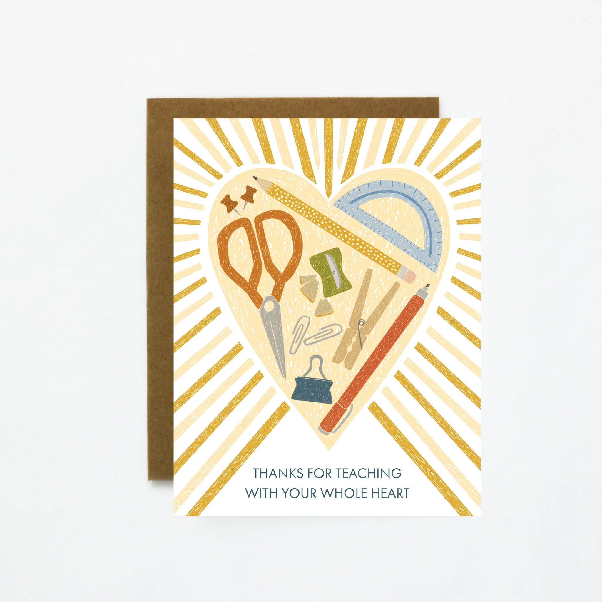 Whole Heart Teacher Thank You Card
