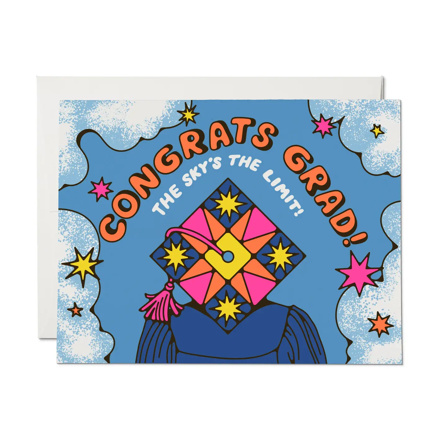 Red Cap Graduation Card -  Sky's the Limit