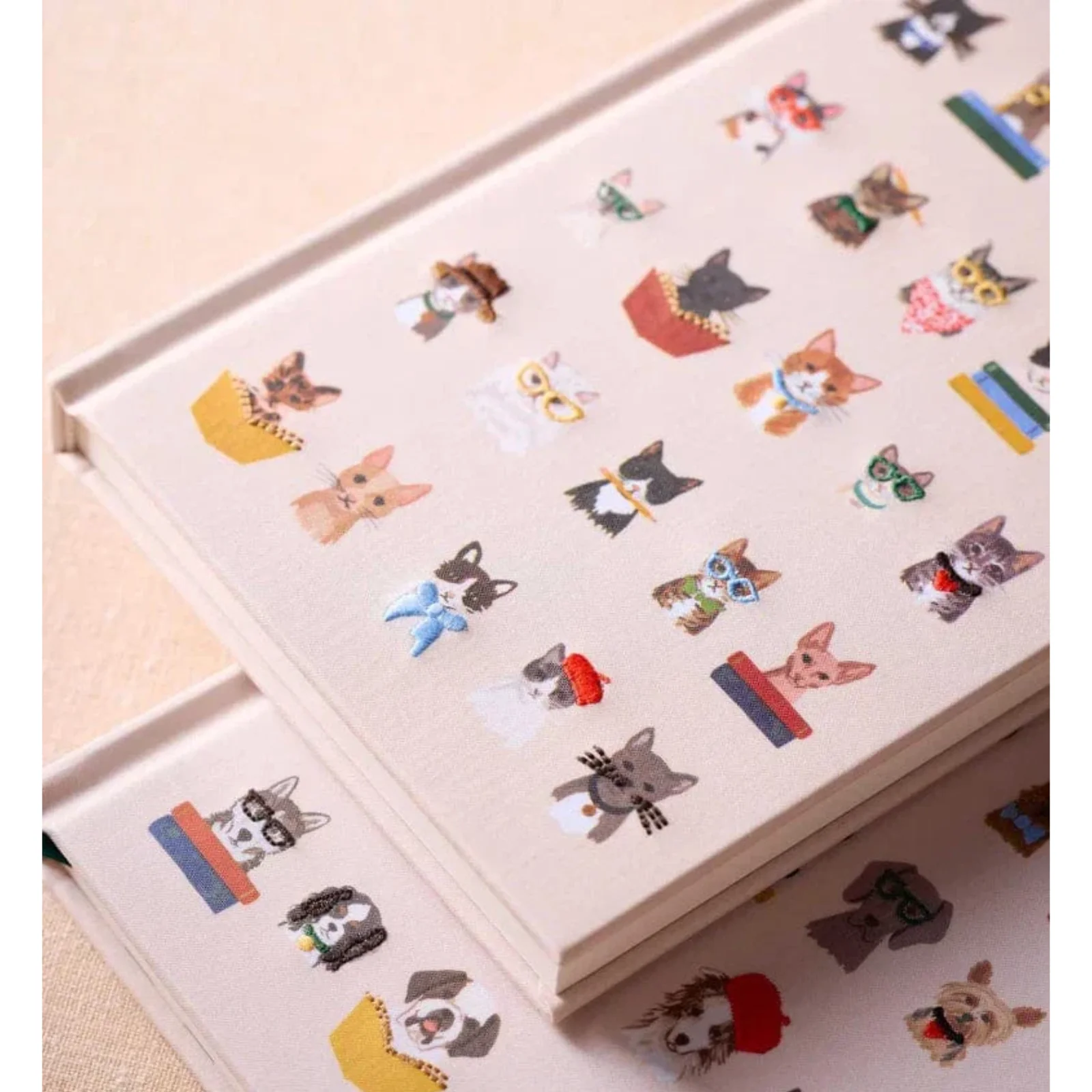 Rifle Paper Co. Studious Cats Embroidered Journal - Image 5