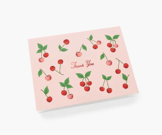 Rifle Paper Co. Thank You Card - Cherries - Image 2