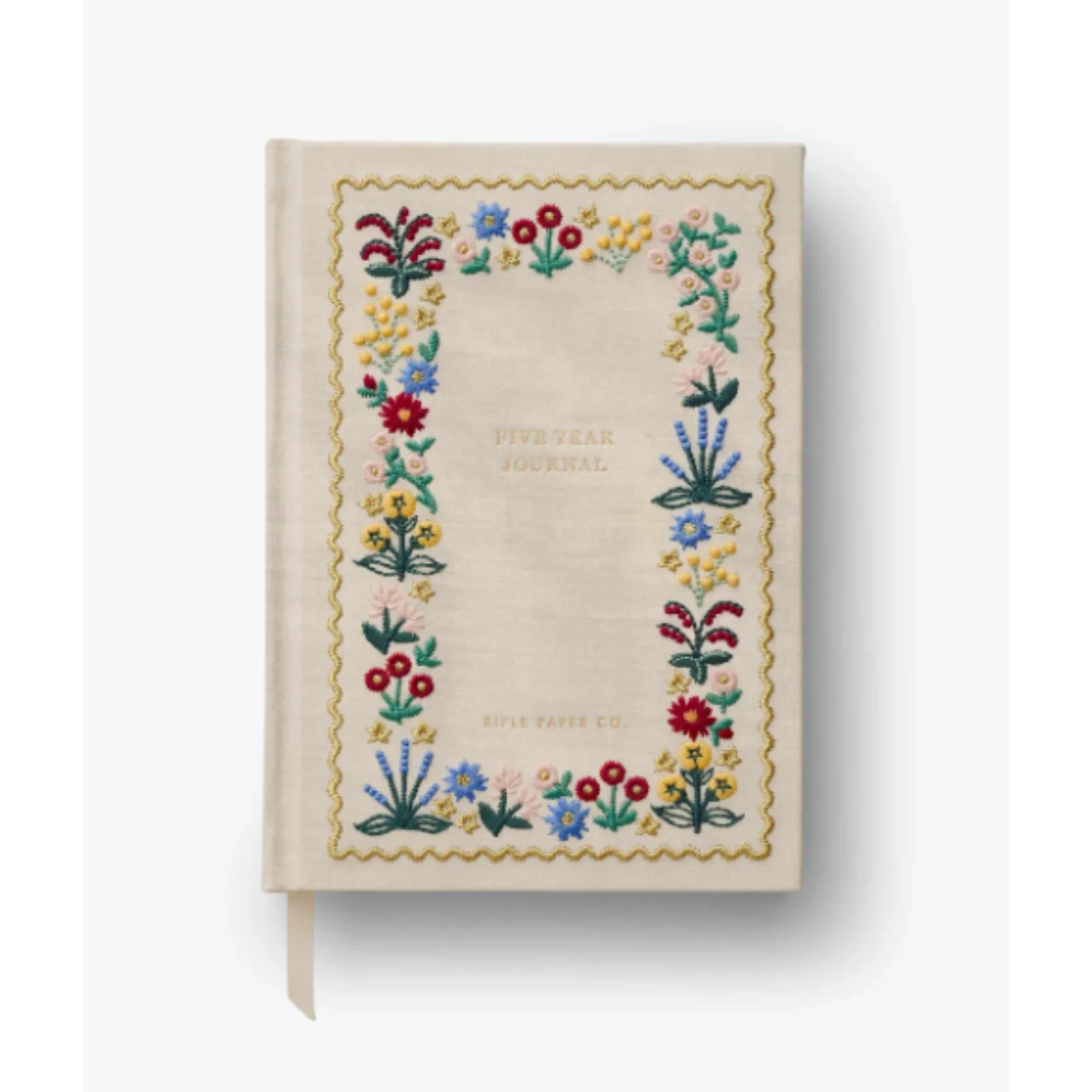 Rifle Paper Embroidered Five Year Journal - Wildwood