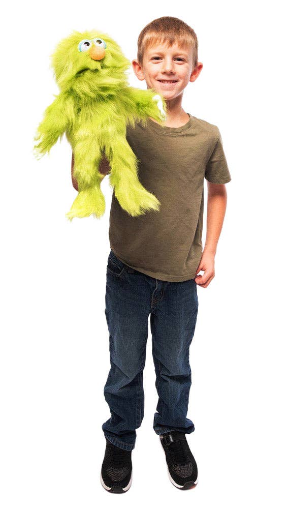 Silly Puppets 14" Monster - Green - Image 4