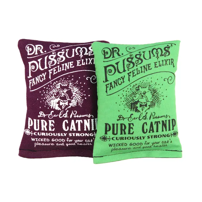 Dr. Pussums Catnip Logo Pillow Toy - Image 4