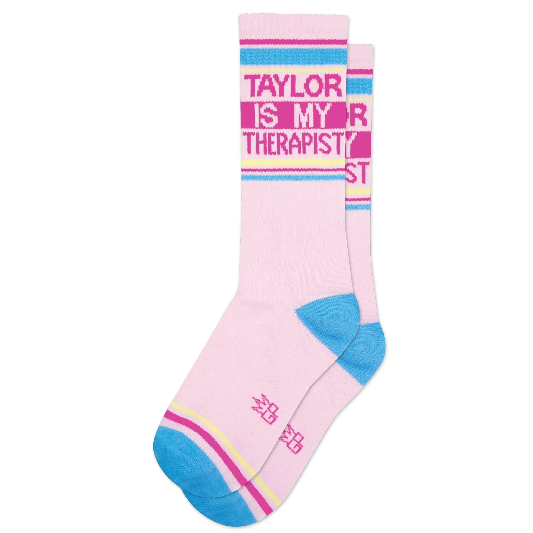 Gumball Poodle Gym Socks 'Taylor Is My Therapist'
