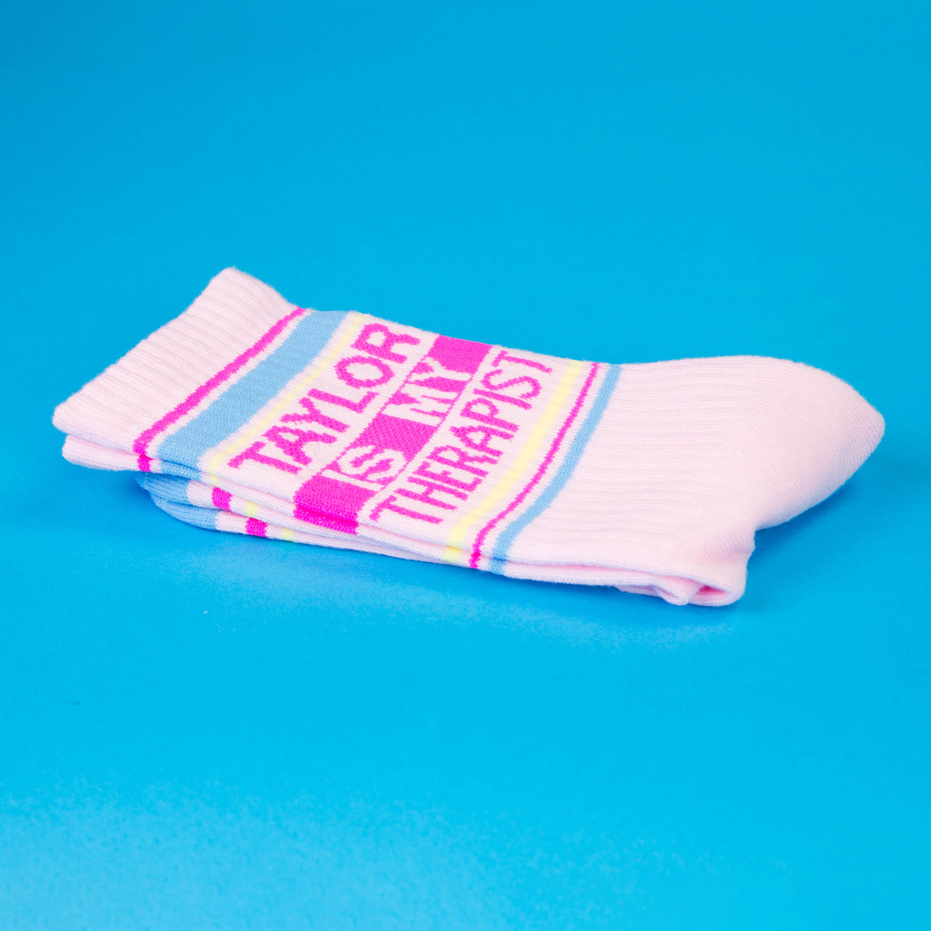 Gumball Poodle Gym Socks 'Taylor Is My Therapist' - Image 2
