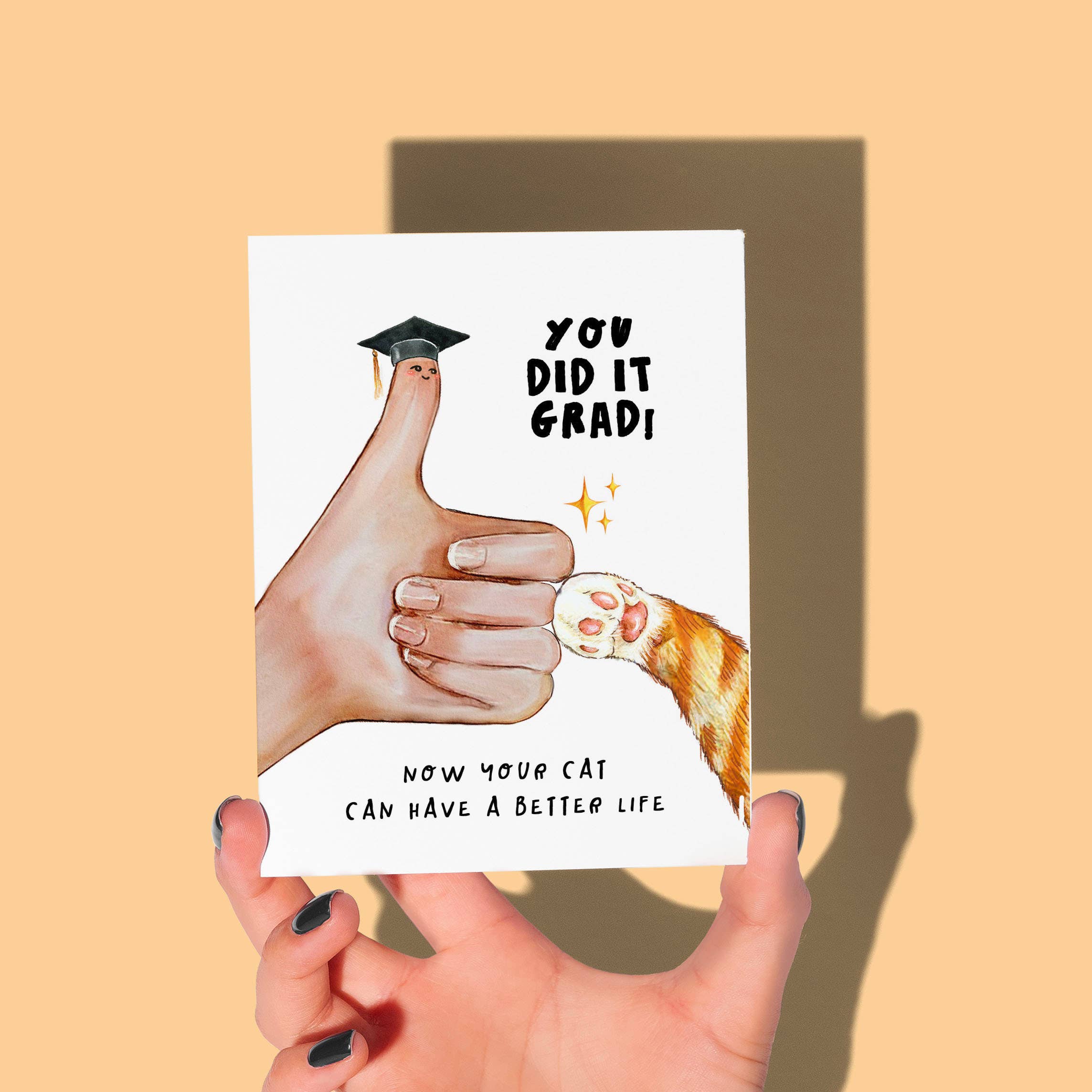 Thumbs Up Graduation Card - Image 2