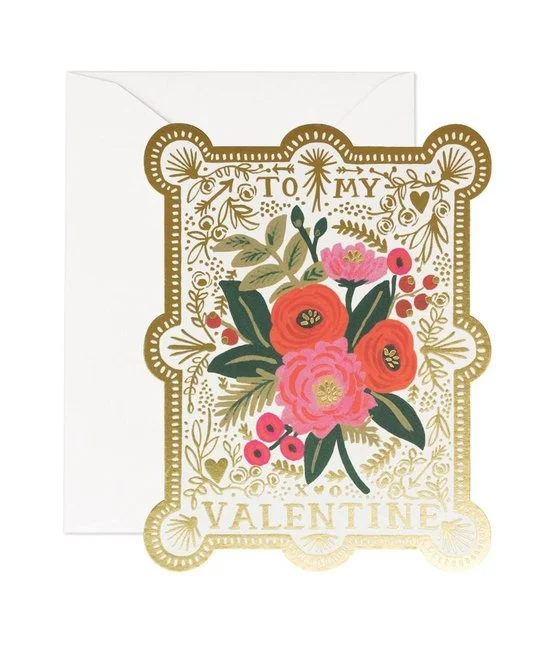 Rifle Paper Co. Valentine's Day Card - Vintage Die Cut