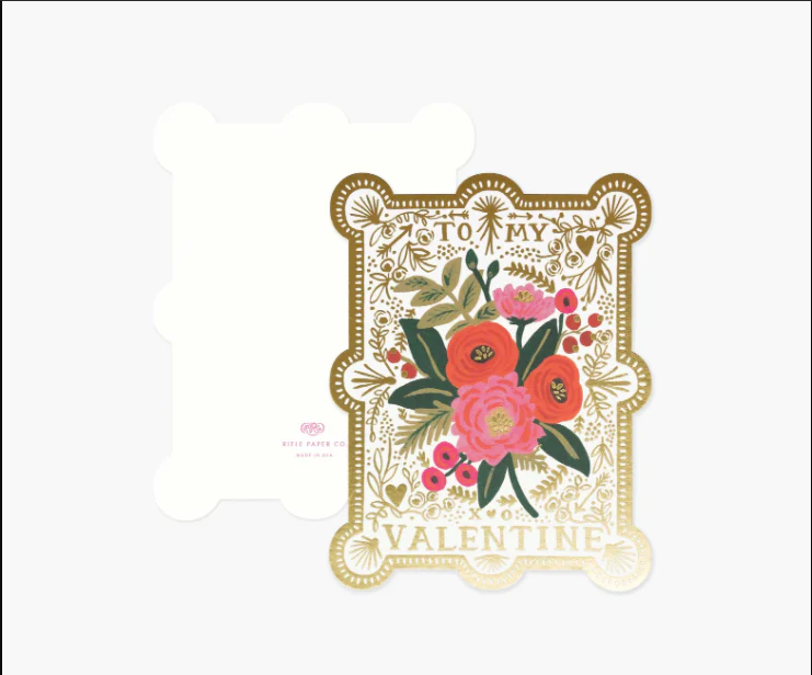 Rifle Paper Co. Valentine's Day Card - Vintage Die Cut - Image 2