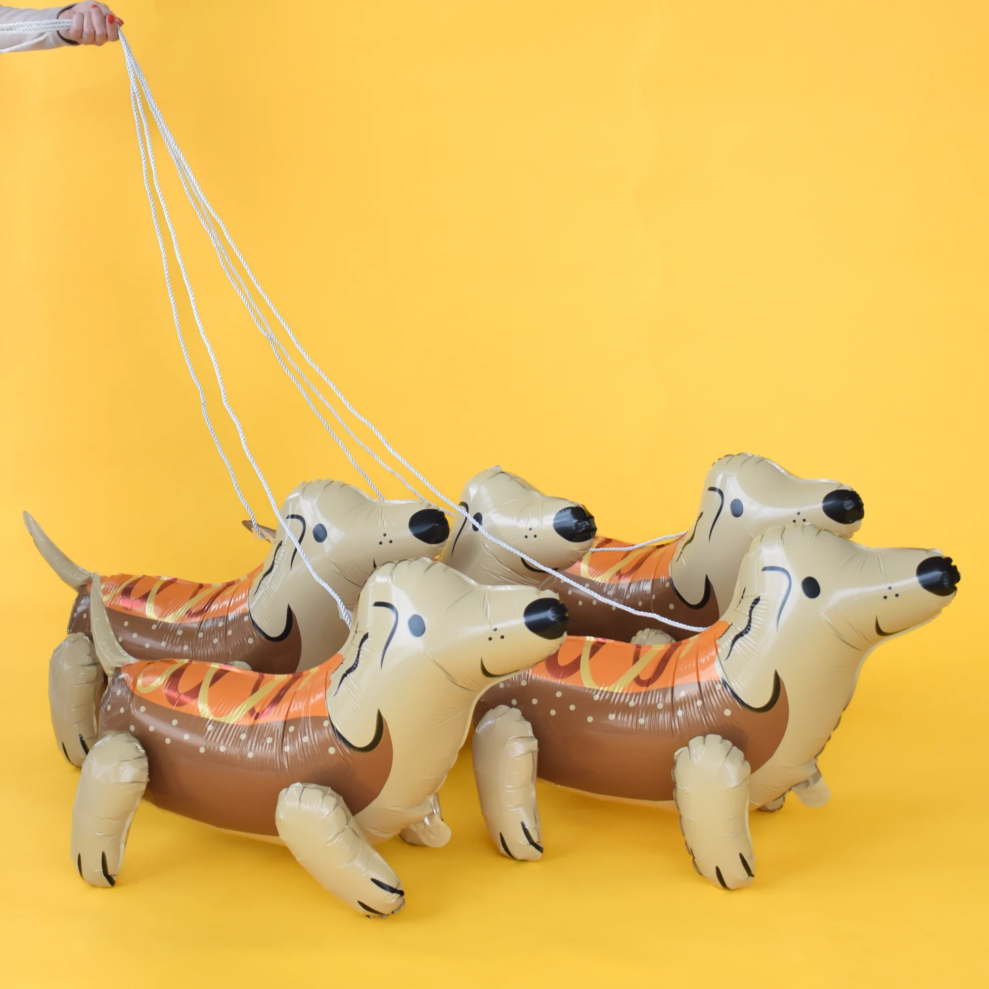 27" Hot Dog Dachshund Air-filled Balloon - Image 3