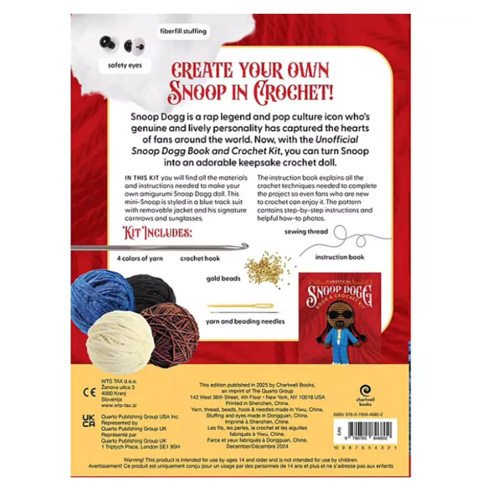 Unofficial Snoop Dogg Book and Crochet Kit - Image 3