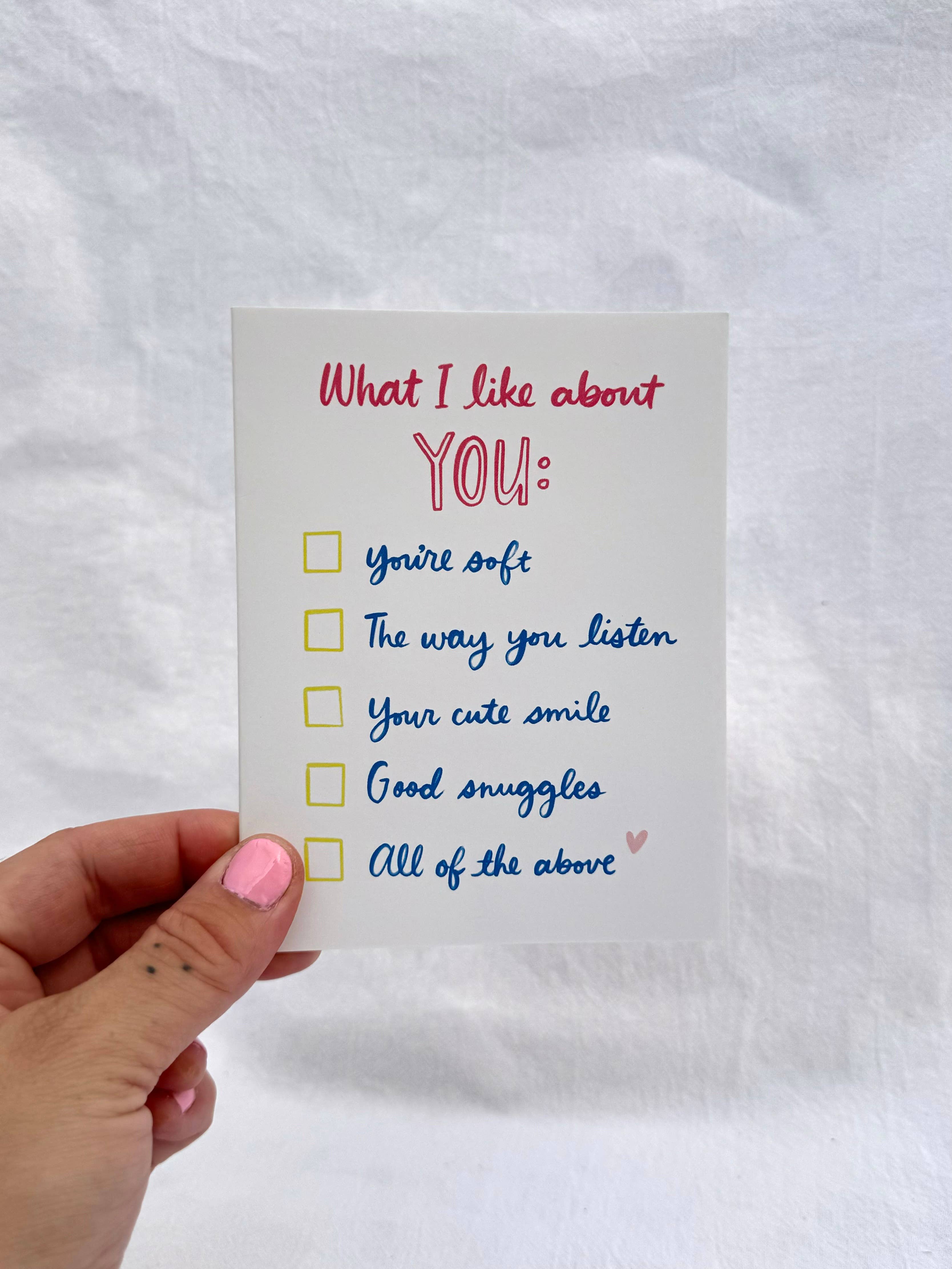 What I Like About You Love/Annivrsary Card - Image 3