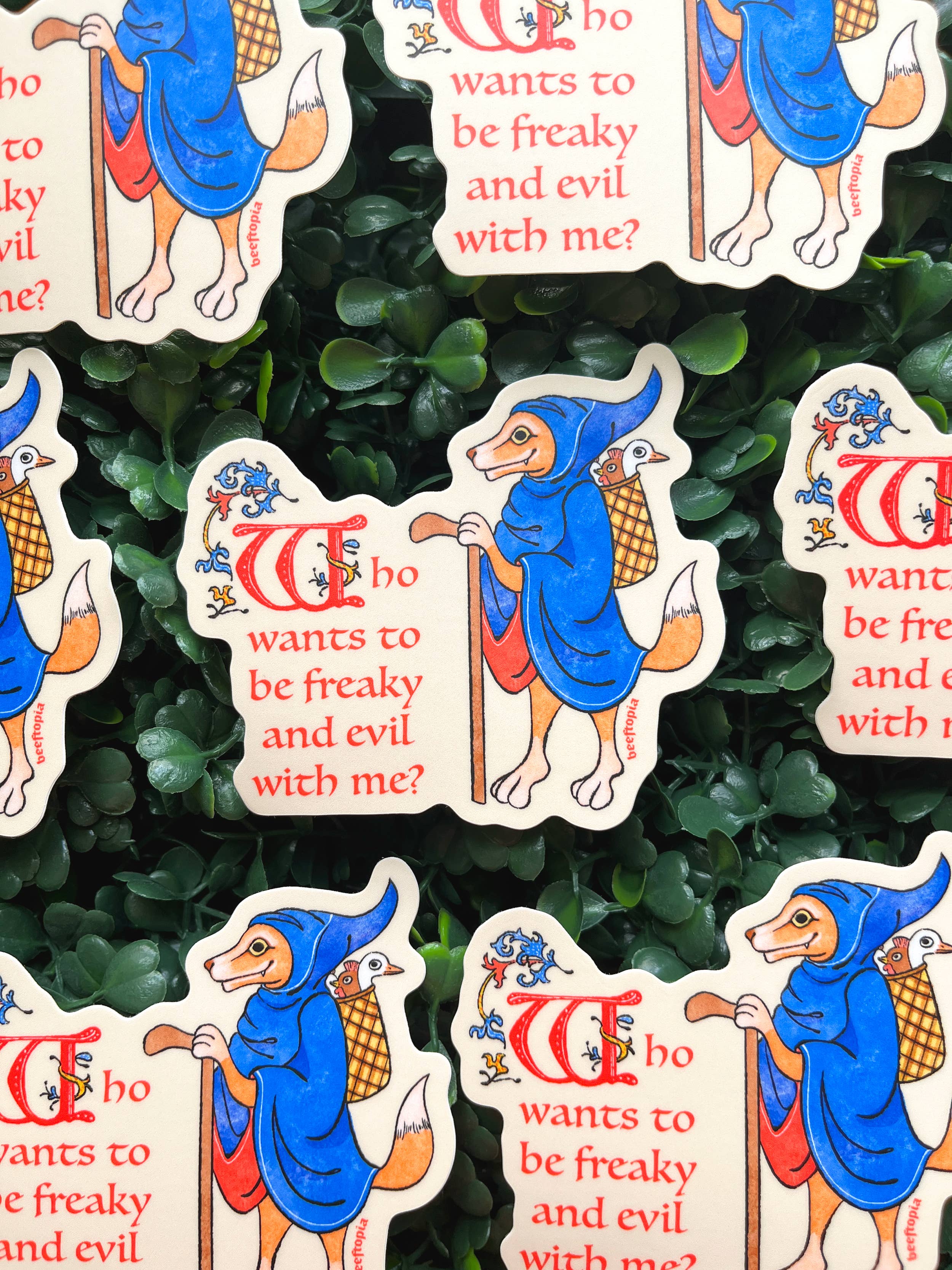 'Who Wants to Be Freaky and Evil with Me?' - Sticker - Image 2