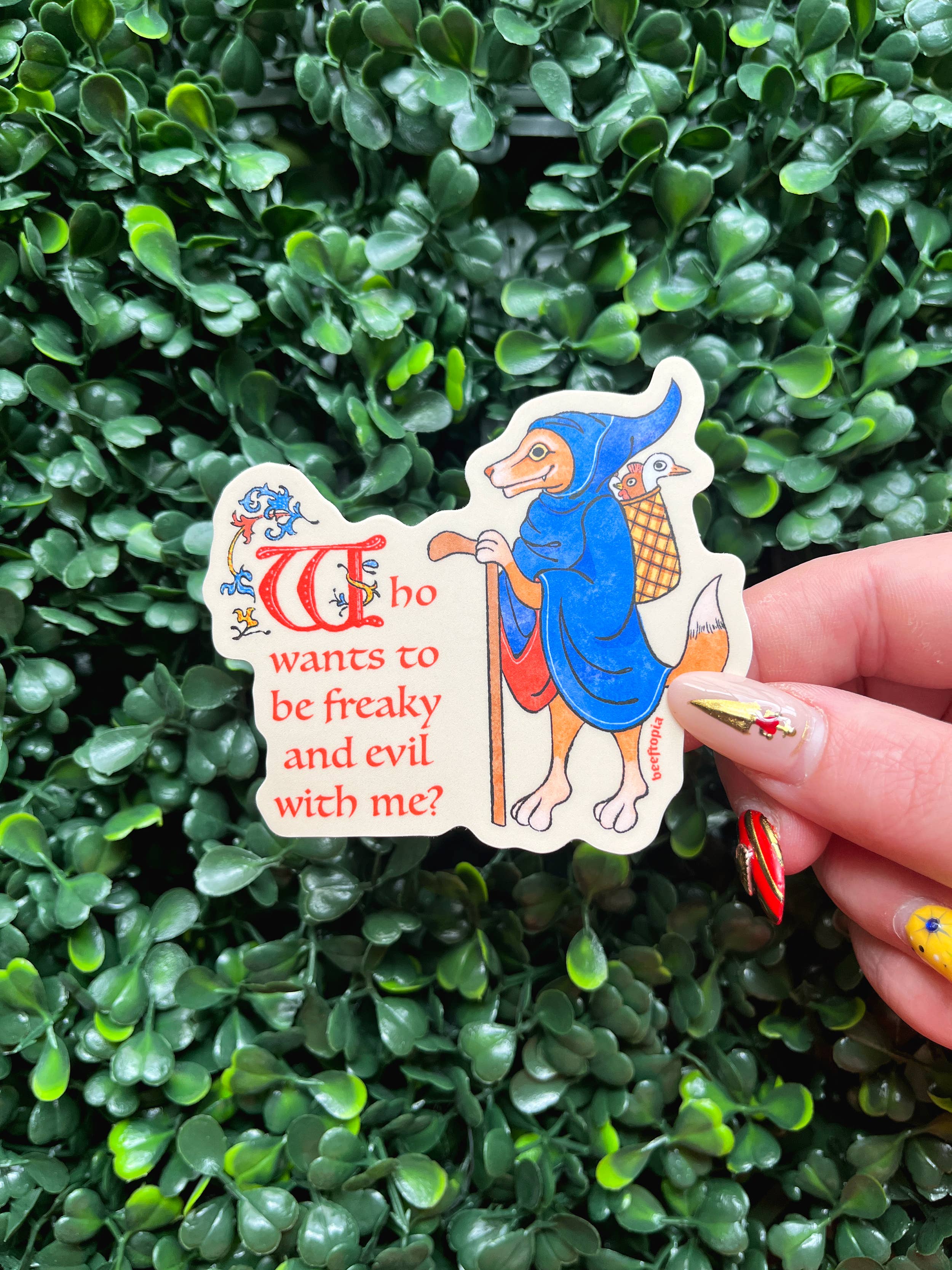 'Who Wants to Be Freaky and Evil with Me?' - Sticker - Image 3